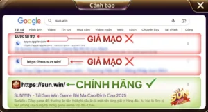 Nhận biết Sunwin chính chủ